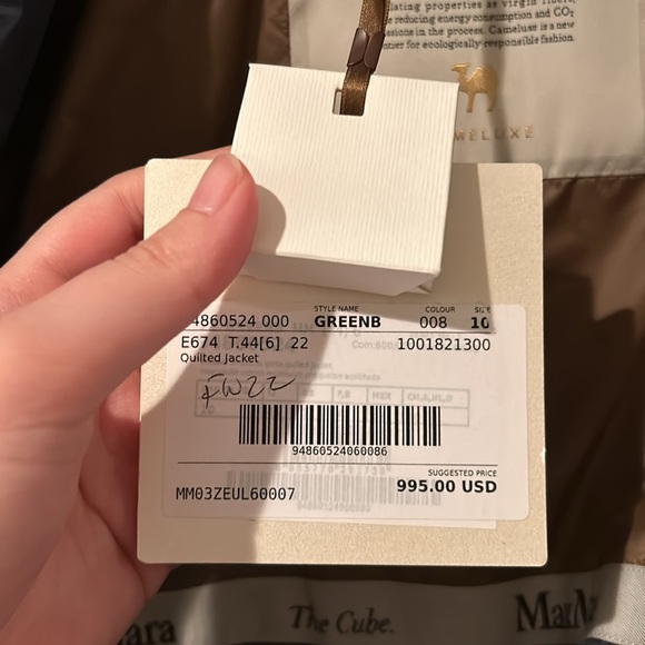 MaxMara cameluxe the cube jacket FW’22 NWT - Picture 5 of 11